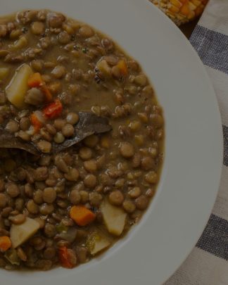 Guiso de lenteja al disco