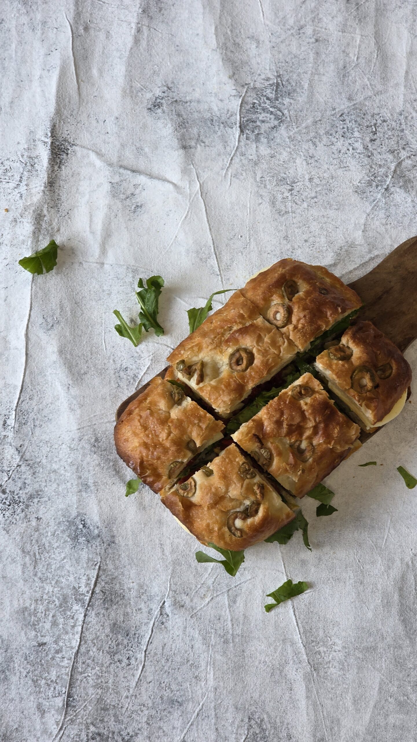 Sandwich Focaccia Tomate seco mozzarella